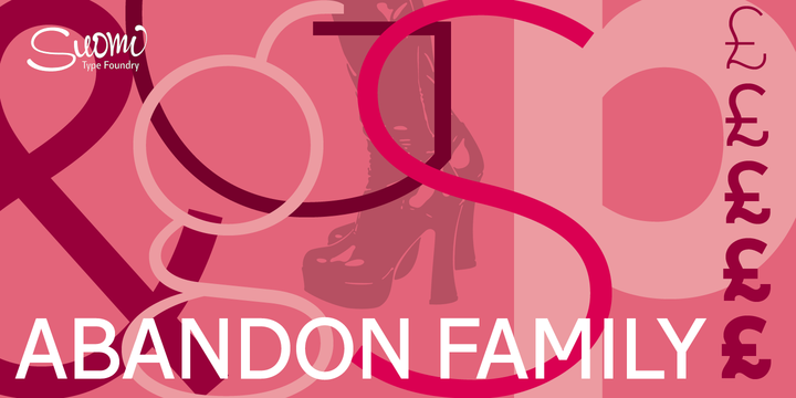 Abandon Font Family素材之家精选英文字体
