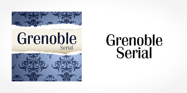 Grenoble Serial Font Family素材之家精选英文字体
