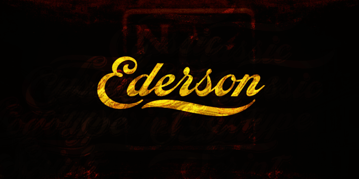 Ederson Font素材之家精选英文字体