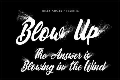 BLOWUP PERSONAL USE font素材之家精选英文字体