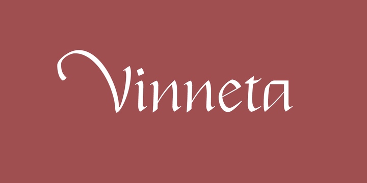 Vinneta Font素材之家精选英文字体