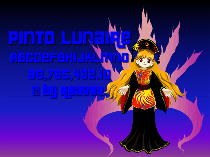Pinto Lunaire font插图1