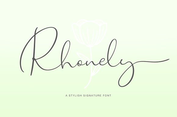 Rhonely Font素材之家精选英文字体