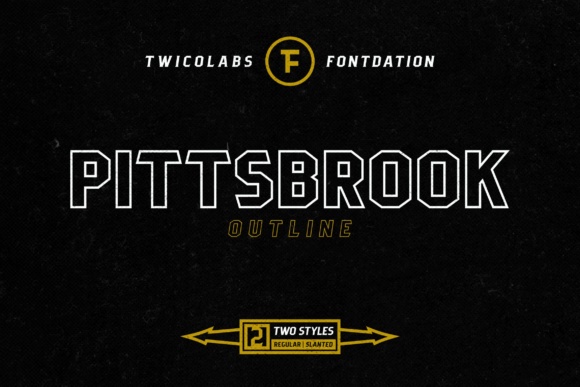 Pittsbrook Outline Font素材之家精选英文字体
