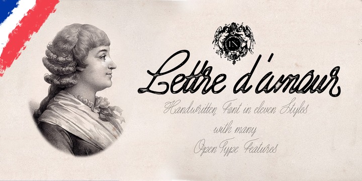Lettre D’amour Font Family素材之家精选英文字体