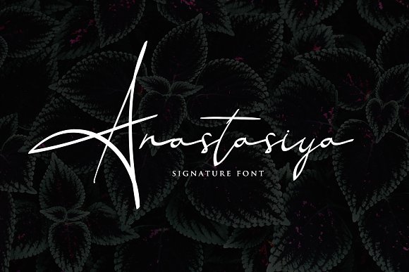 Anastasiya Elegant Signature Font素材之家精选英文字体