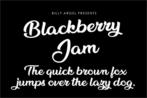 Blackberry Jam Personal Use font素材之家精选英文字体