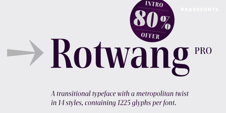 Rotwang Pro Font Family素材之家精选英文字体