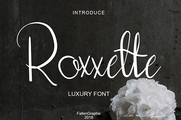 Roxxette Scrip Font素材之家精选英文字体