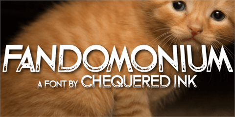 Fandomonium font素材之家精选英文字体