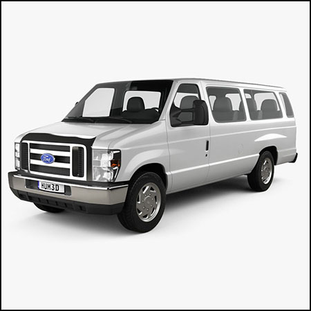 Ford E-Series Passenger Van 2014福特面包车素材之家精选3D模型