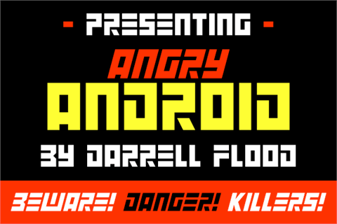 Angry Android font素材之家精选英文字体