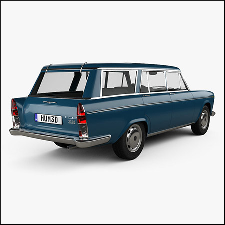 菲亚特Fiat 2300 Familiare 1963 素材之家精选3D模型