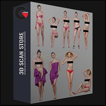 14个裸体女人素材之家精选3D模型