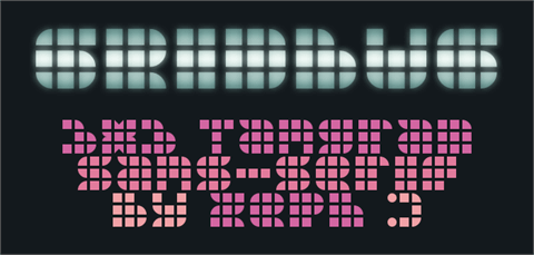 Gridbug font素材之家精选英文字体