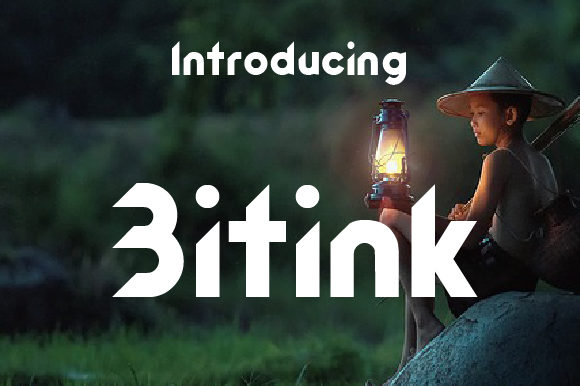 Bitink Font素材之家精选英文字体