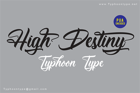 High Destiny – Personal Use font素材之家精选英文字体