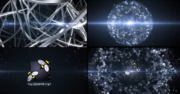 纳米高科技粒子特效Logo演示素材库精选AE模板 Nanotechnology
