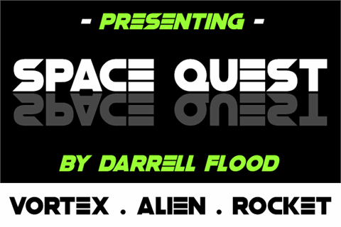 Space Quest font素材之家精选英文字体