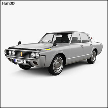 丰田汽车Toyota Crown Sedan 1971 素材之家精选3D模型