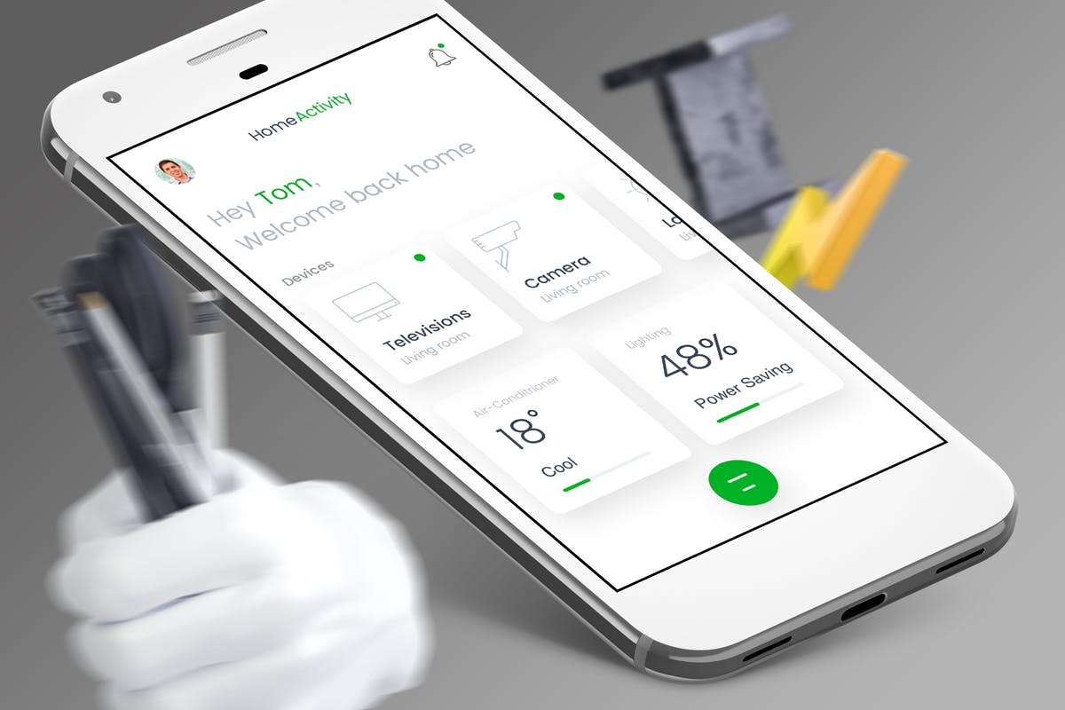互联网智能家居手机APP UI套件- T Smart Home Mobile Ui – T插图