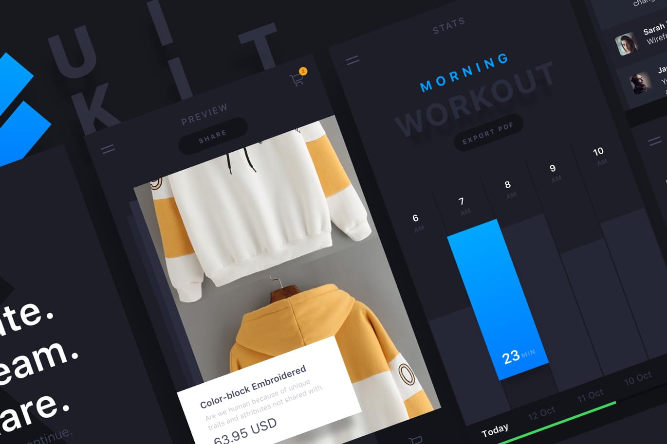 时尚服饰类 APP UI 套件 Spate Ui Kit [Sketch格式]插图