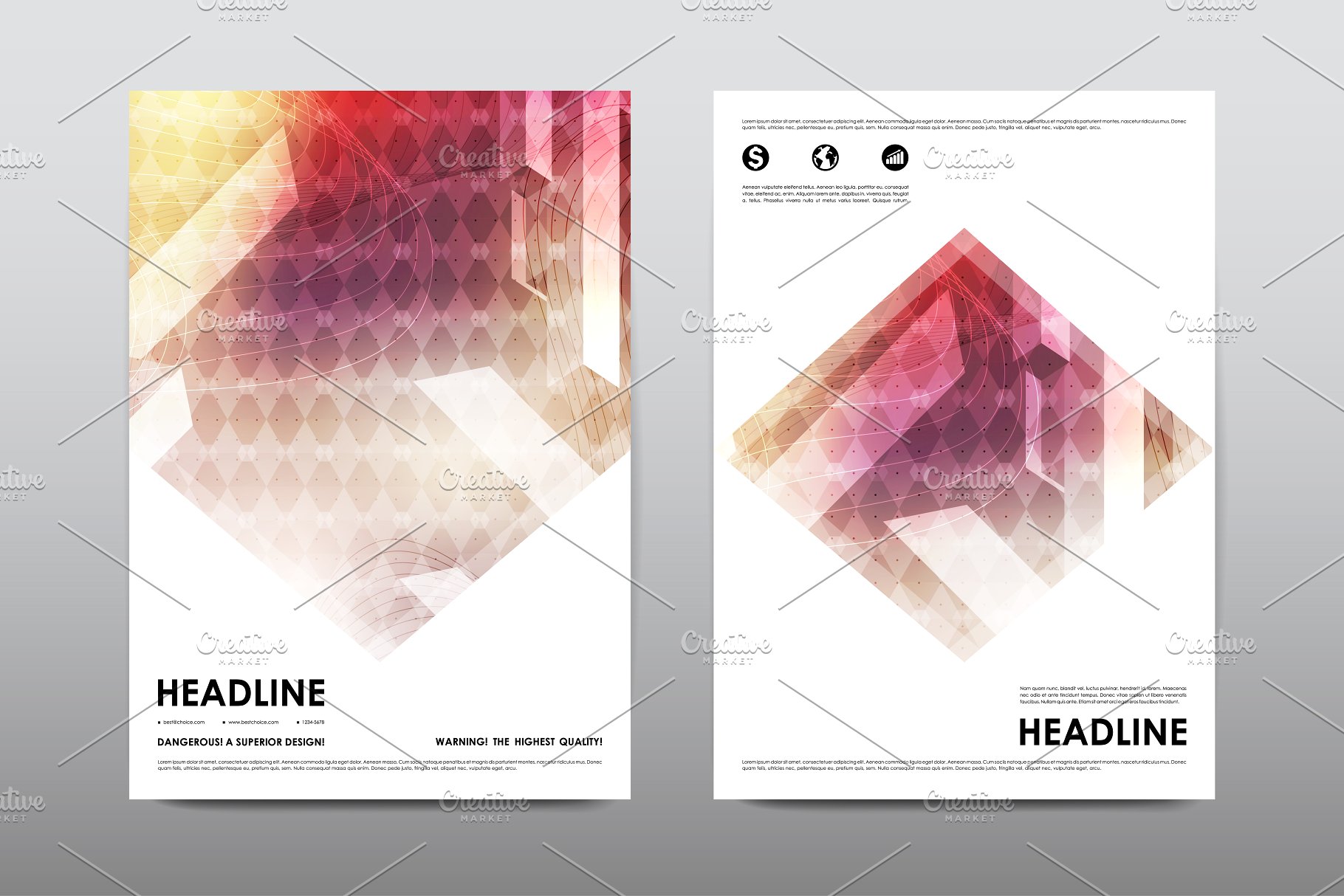 50+企业商业主题宣传小册子模板合集 50+ Business Brochures Bundle插图(16)