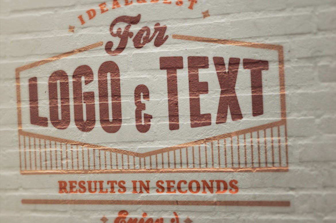 逼真的高品质logo标志特写VI样机展示模型mockups插图(1)