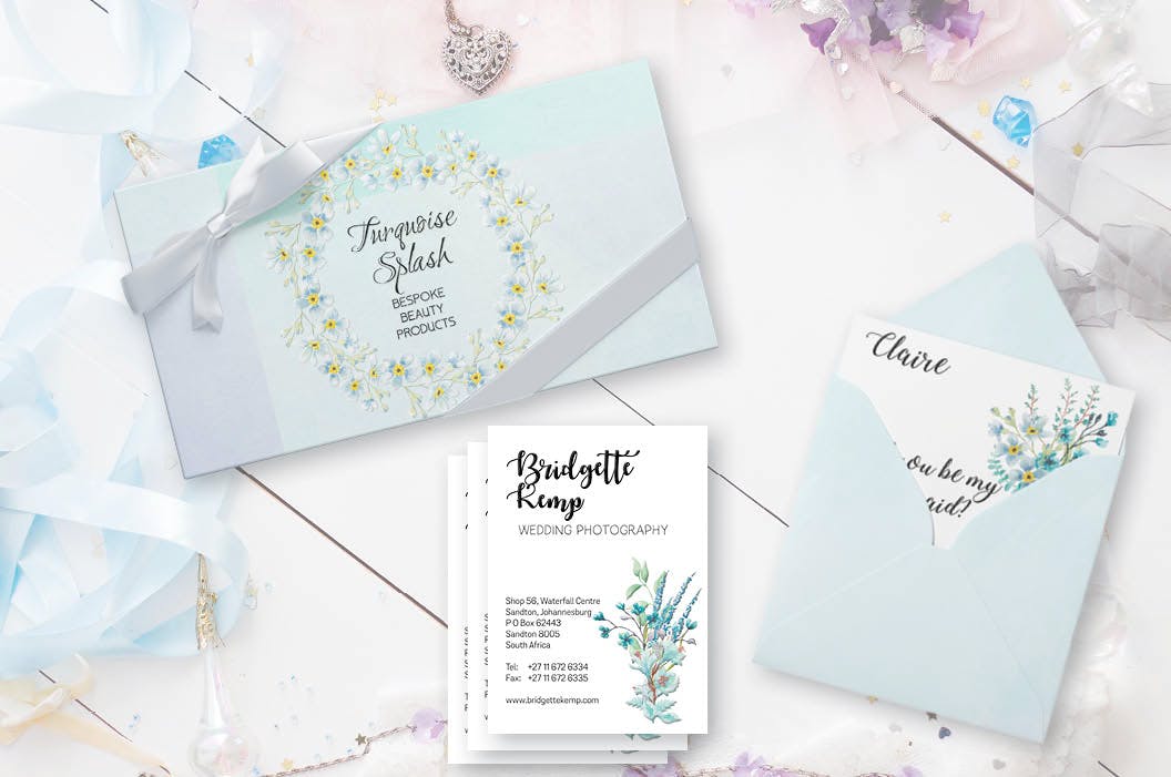 海洋天空色彩水彩手绘绘画剪贴画素材包 Turquoise Splash: Watercolor Clip Art Set插图(5)