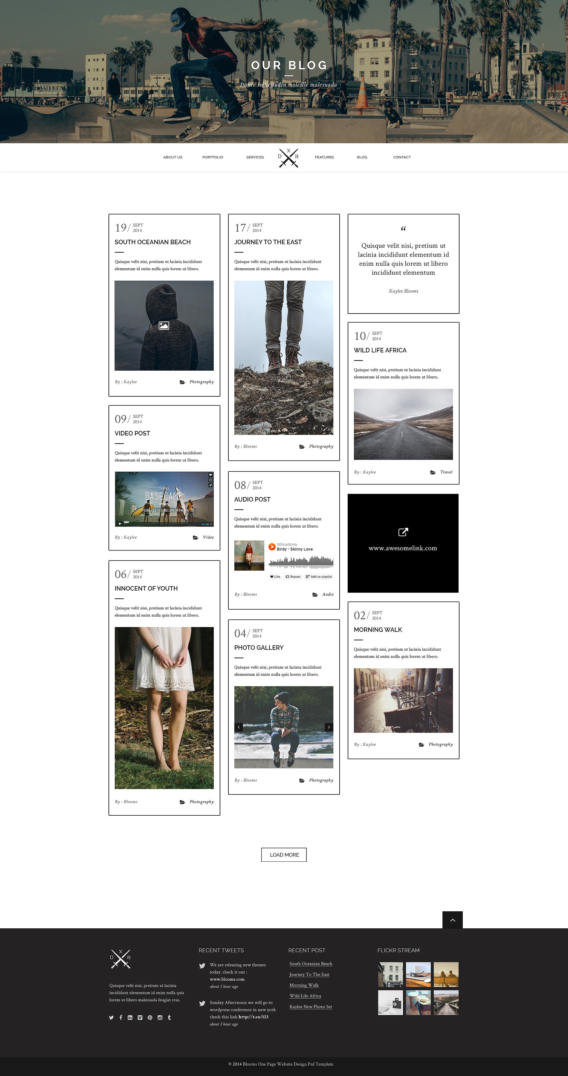 简约、优雅的网页PSD模板插图(2)