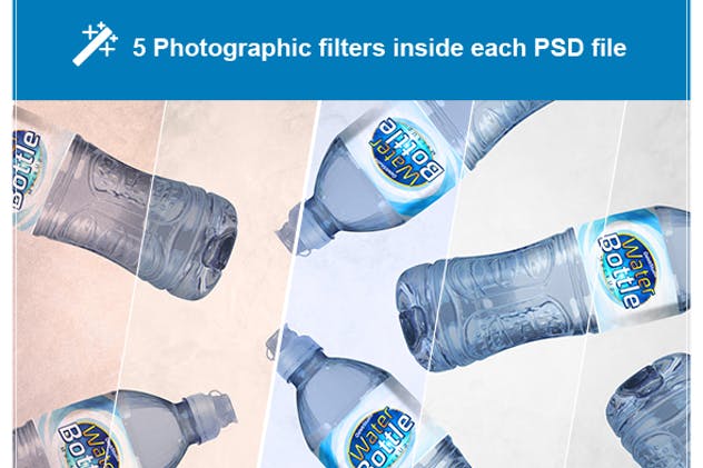 矿泉水蒸馏水瓶罐样机v2 Water Bottle V.2 Mockup插图(8)