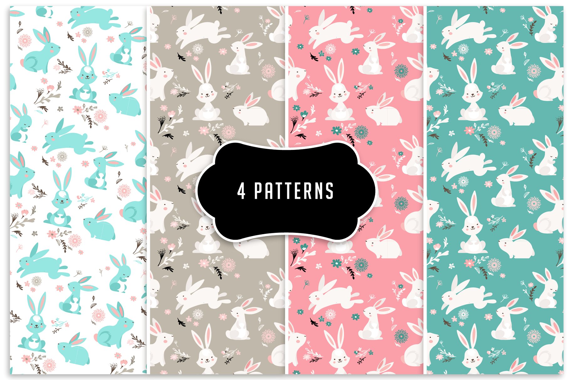 复活节节日元素插画素材 Easter – a huge collection插图(6)