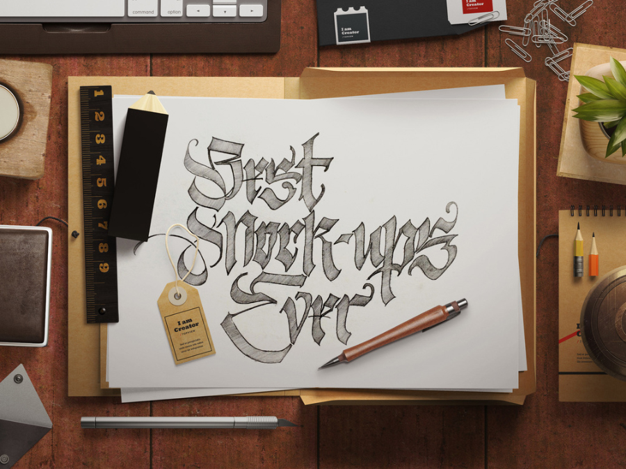 艺术家画家工作场景展示模型(Mockup)PSD下载