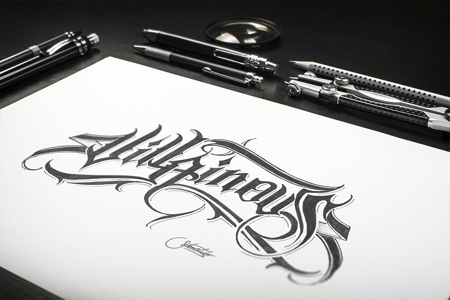 素描/手绘作品展示样机模板 Sketch / Hand Drawn Mockup Set插图(2)