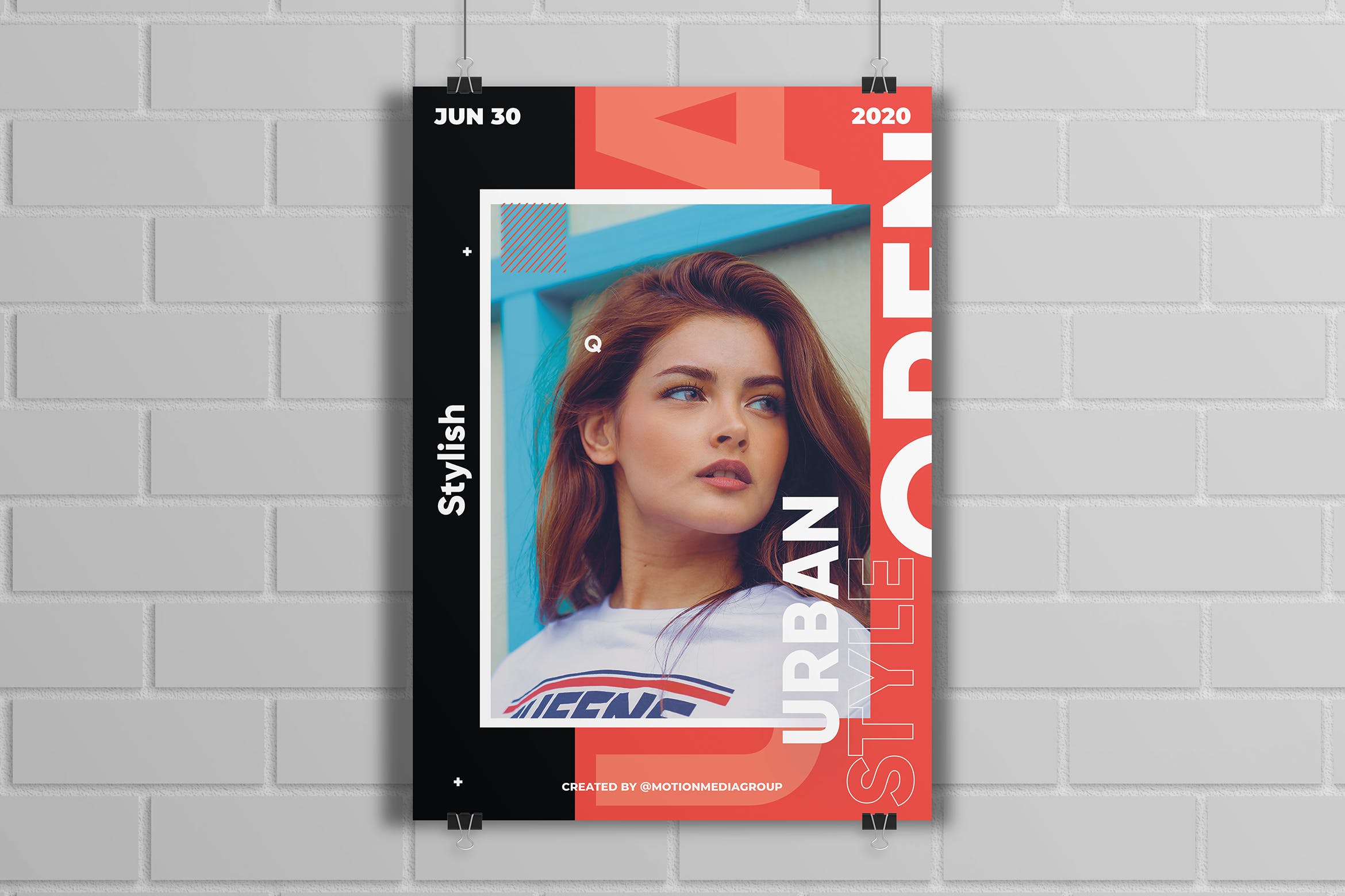 都市风格海报设计模板v2 Urban Style Poster插图