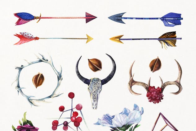 多元素魔法水彩插图套装 Enchanted Watercolor Kit插图(3)