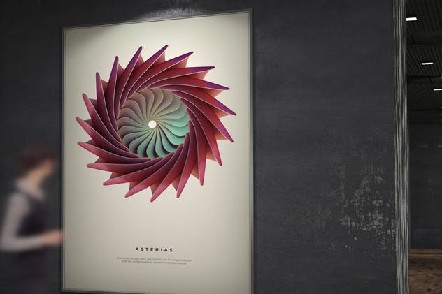 广告海报画廊展览样机 Poster Exhibition Gallery Mockups插图(4)