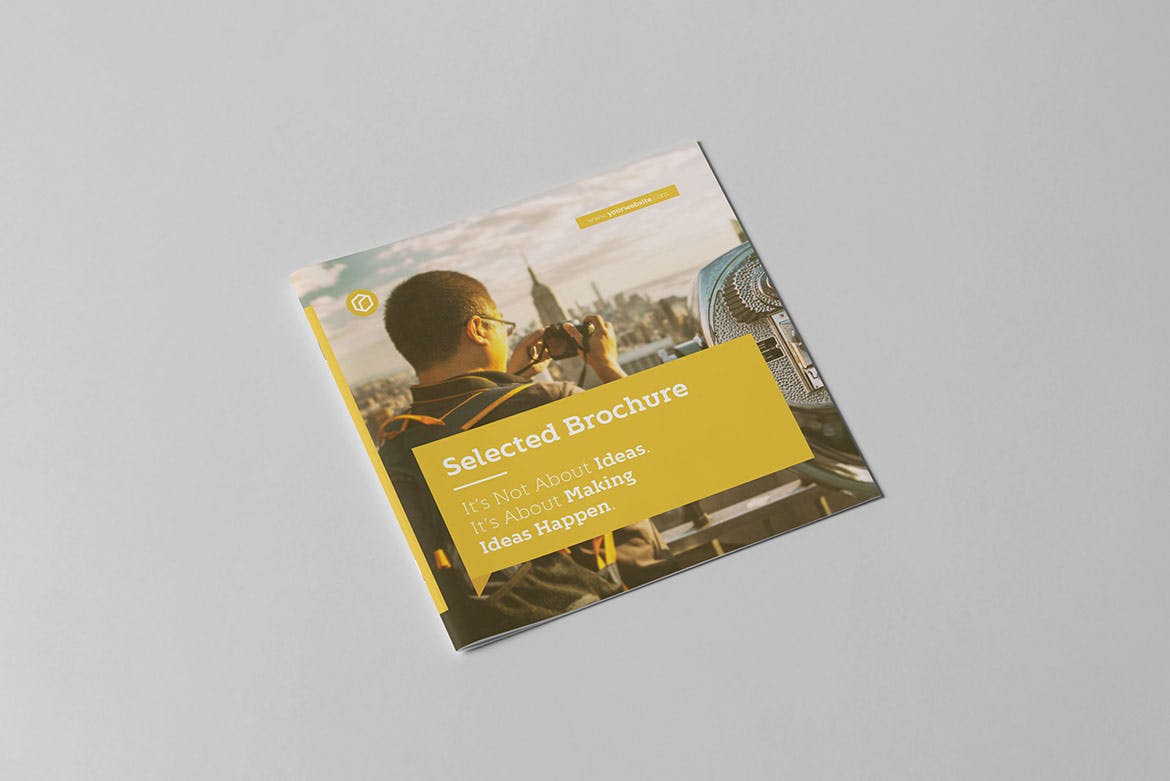 正方形企业画册设计模板 Selected Square Brochure插图(1)