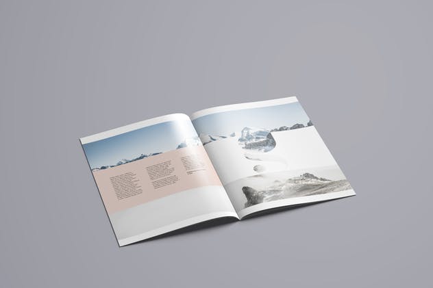 A4企业介绍宣传册样机模板 A4 Brochure Mockup插图(9)