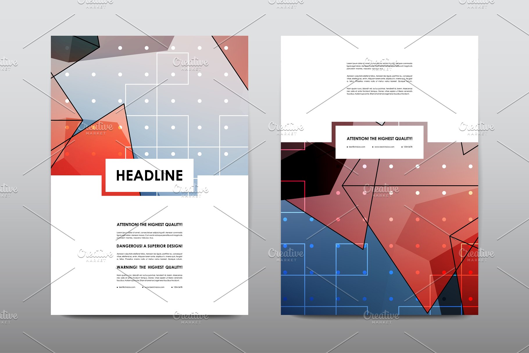 极力推荐：50+企业商业介绍宣传小册子模板 50+ Business Brochures Bundle插图(32)