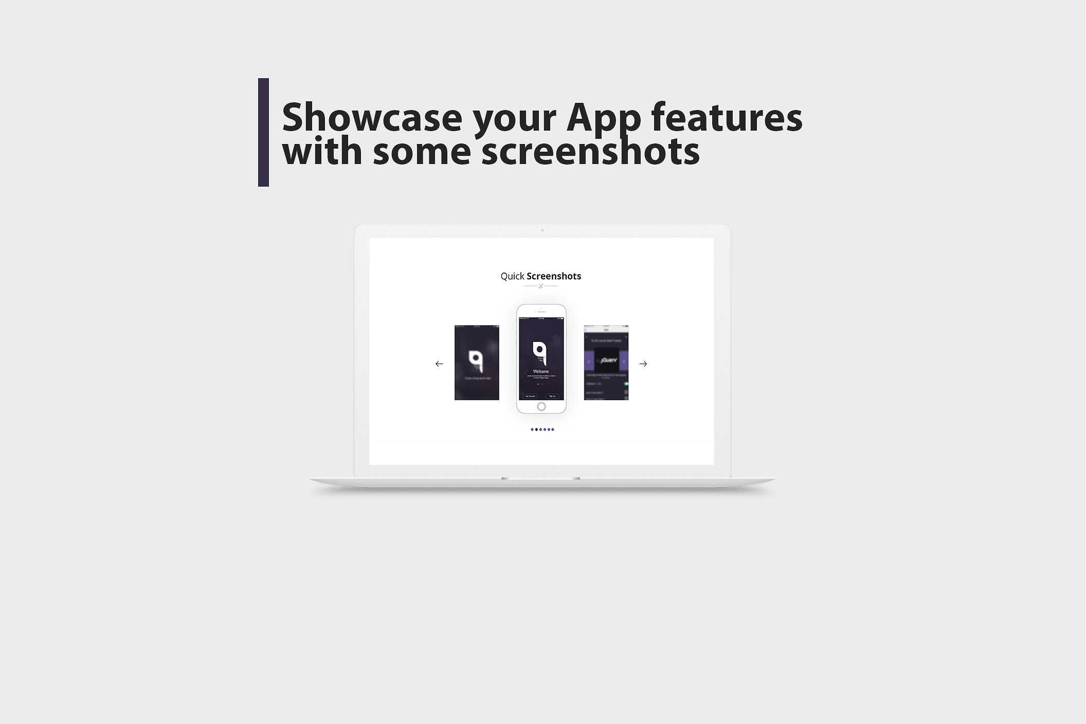 着陆页设计模版 QuickApp – Landing Page PSD Template插图(3)