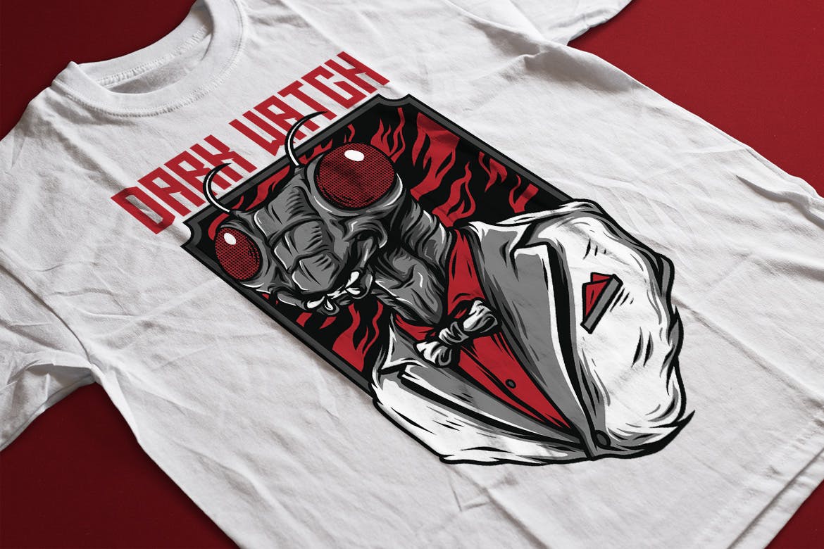 黑暗蚁人潮牌T恤印花图案素材库精选设计素材 Dark Watch插图(2)