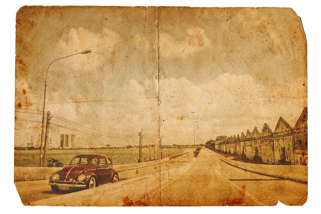 复古旧电影老照片样机模板 Vintage Photo Effects插图(5)