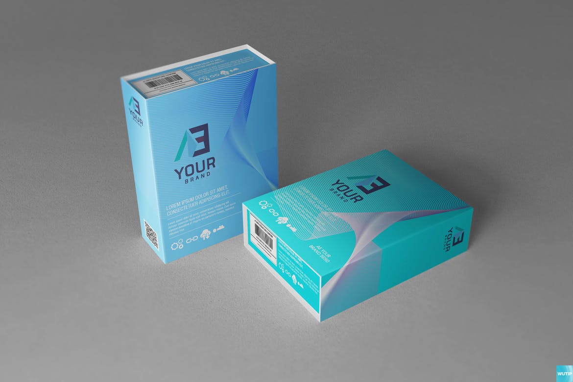 高品质的包装盒子设计VI样机展示模型mockups插图(4)