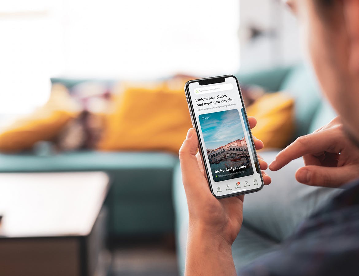 iOS应用界面设计效果预览iPhone XS手机样机模板 iPhone App Mockup 1.0插图(1)