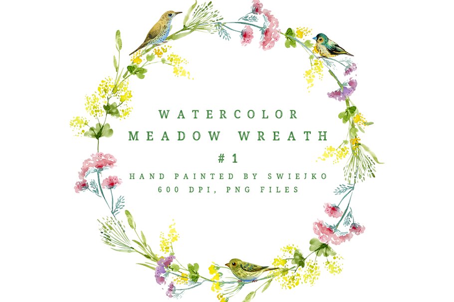 水彩花园元素插画设计套装 Watercolor Gardener Set插图(2)