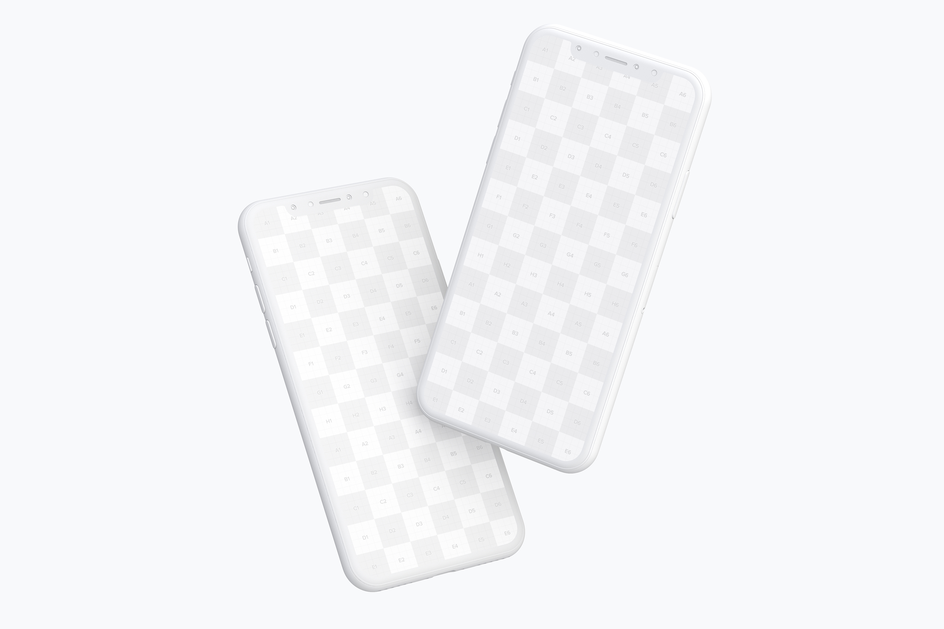 iPhone X手机APP应用界面设计效果图样机05 Clay iPhone X Mockup 05插图(1)