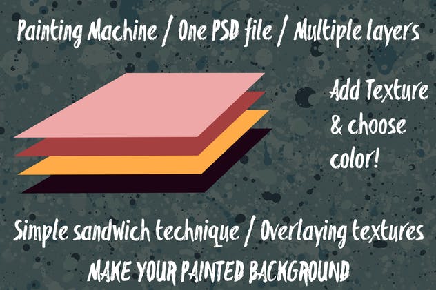 油画污迹癍迹示例肌理纹理素材 Action Painting Textures插图(1)