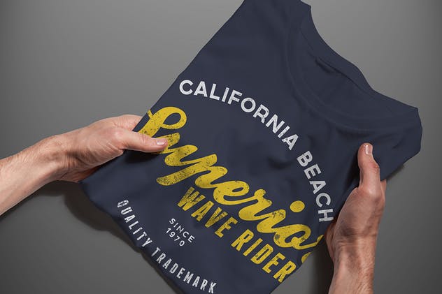 男士印花T恤服装样机模板 T-shirt Mock-up Male Version插图(4)