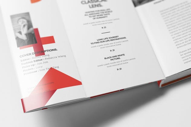 图书内页版式设计样机模板V1 Book Mockups 01插图(1)